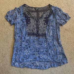 Lucky brand sheer top sz xs
